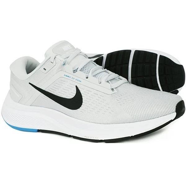 Nike Air Zoom Structure 24 Pure Platinum Black Men’s Running DA8535-004