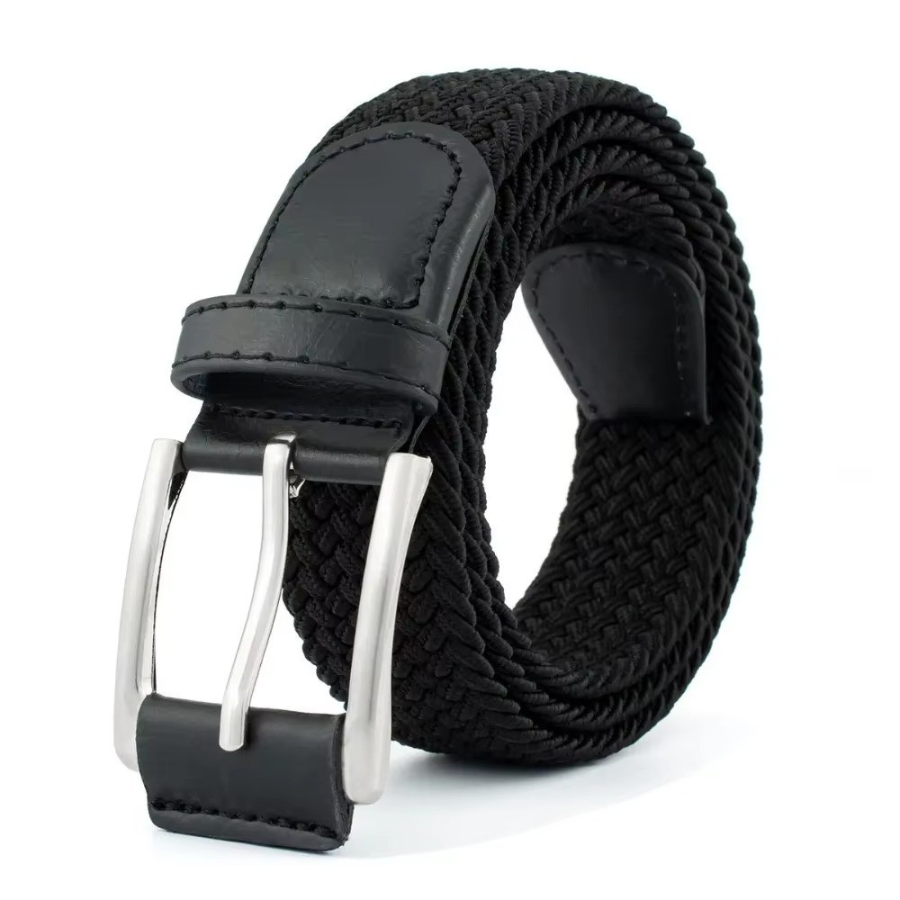 Elastic Fabric Braided Belt,Enduring Stretch Woven Belt for Unisex Men/Women