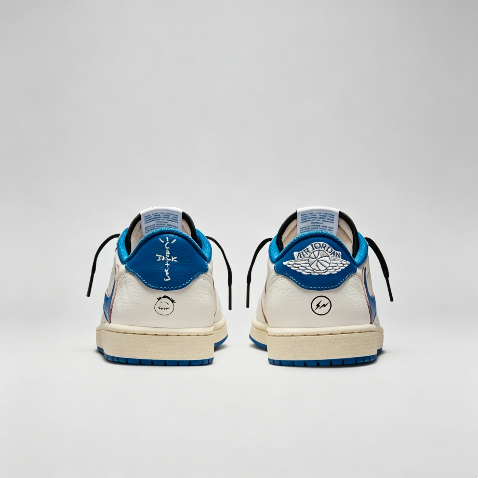 ✅Jordan 1 Retro Low OG SP Fragment x Travis Scott Military Blue DM7866-104