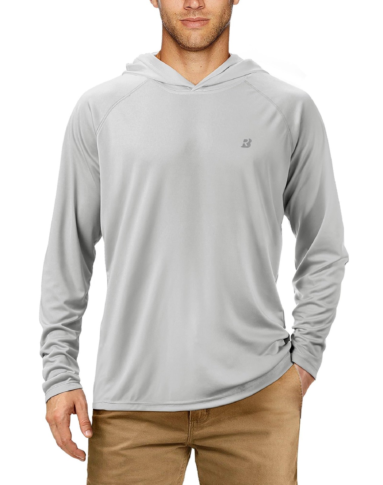 UPF 50+ Fishing Shirts for Men Long Sleeve Sun Protection Lightweight Outdoor…