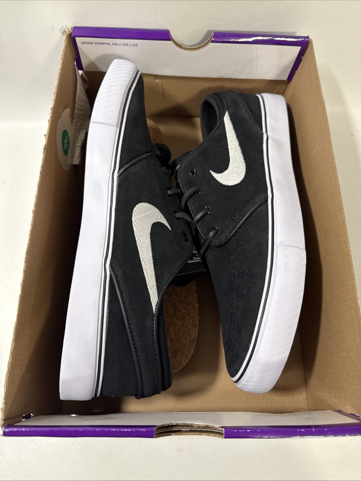 Nike SB Zoom Stefan Janoski OG+ Mens Sz 11 Black White Skate Shoes FD6757-001