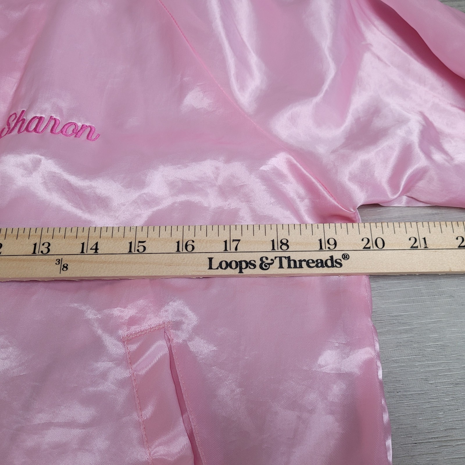 HARTWELL Bomber Jacket Womens Small Pink Satin “Sheri’s Born to Dance” (c-video)