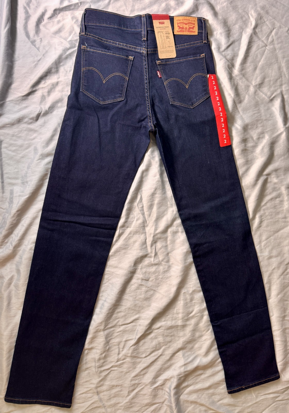 Levi’s 314 Shaping Straight Stretch Women’s Jeans 26×32 Mid Rise NWT