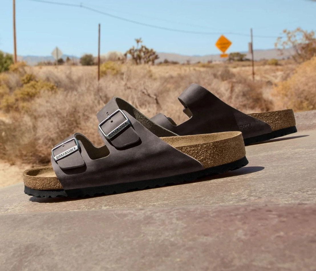 Birkenstock Arizona Iron Oiled Leather Soft Footbed Unisex Sandals Narrow/Wide
