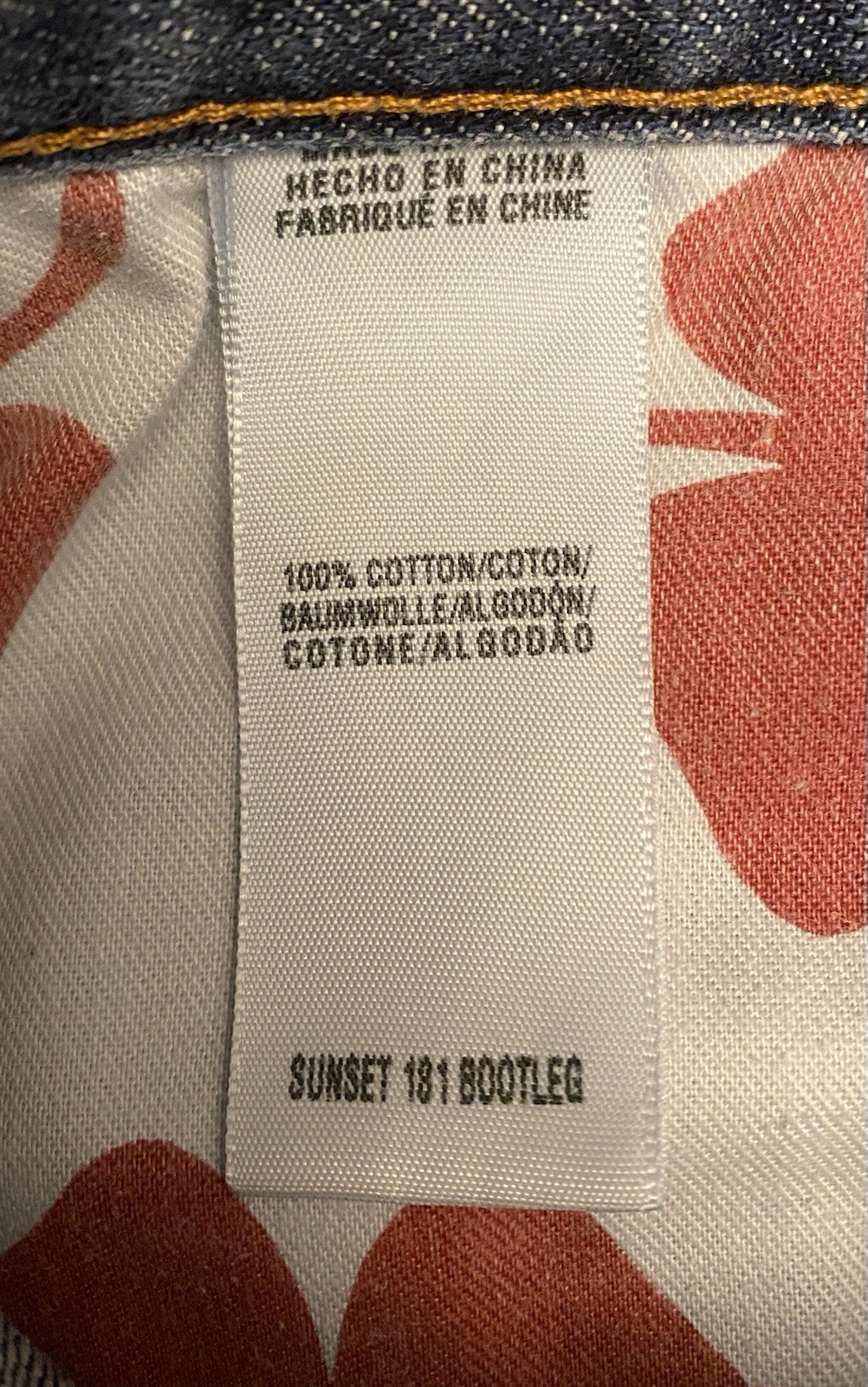 LUCKY BRAND Sunset 181 Bootleg Jeans 38 x 32 Zip Fly Medium Wash Men Denim