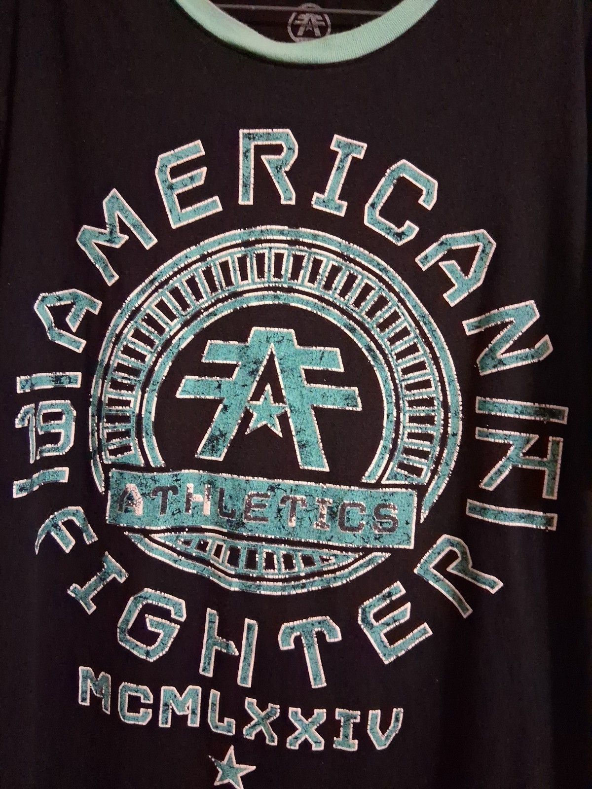 American Fighter Black T-shirt SIZE L