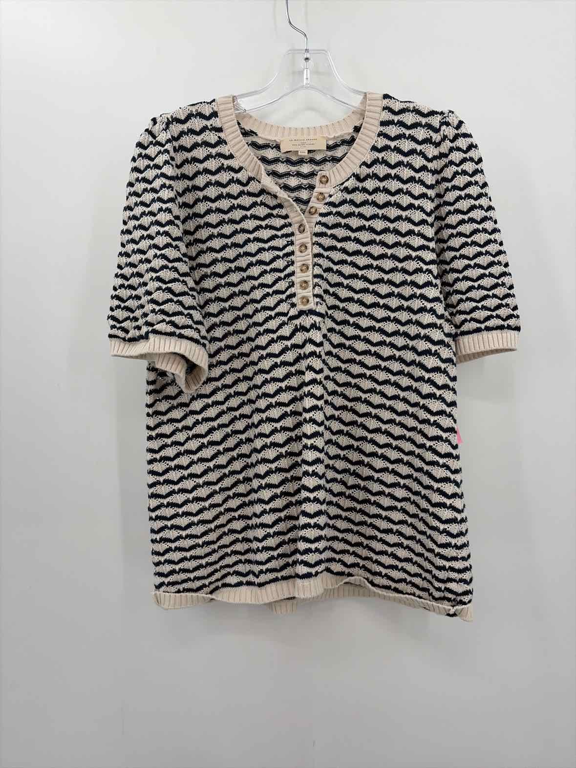 Pre-Owned Sezane Ivory Size XXL Stripe Sweater
