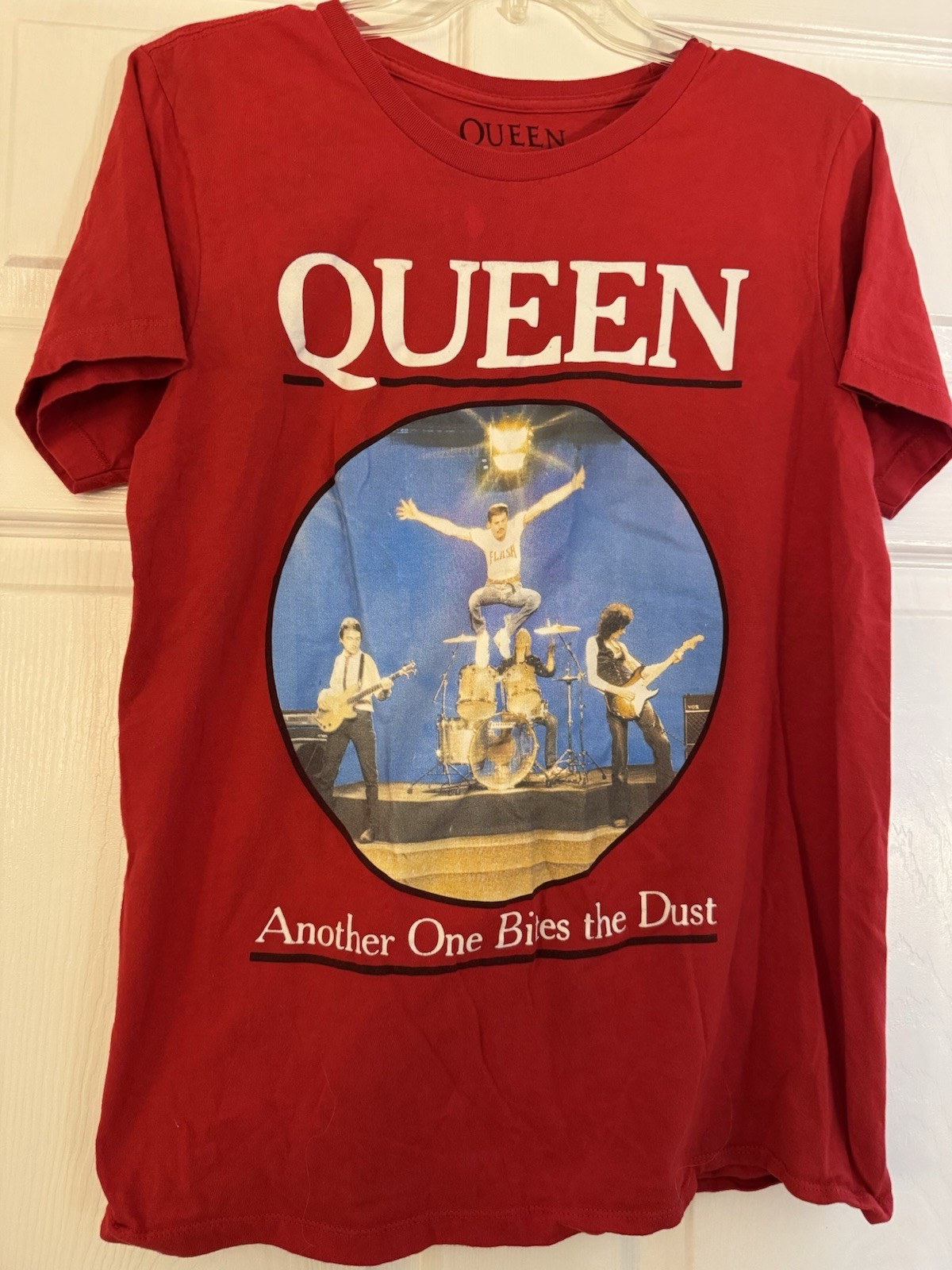 Queen Official Merch Size Medium“Another One Bites the Dust” Graphic T-Shirt