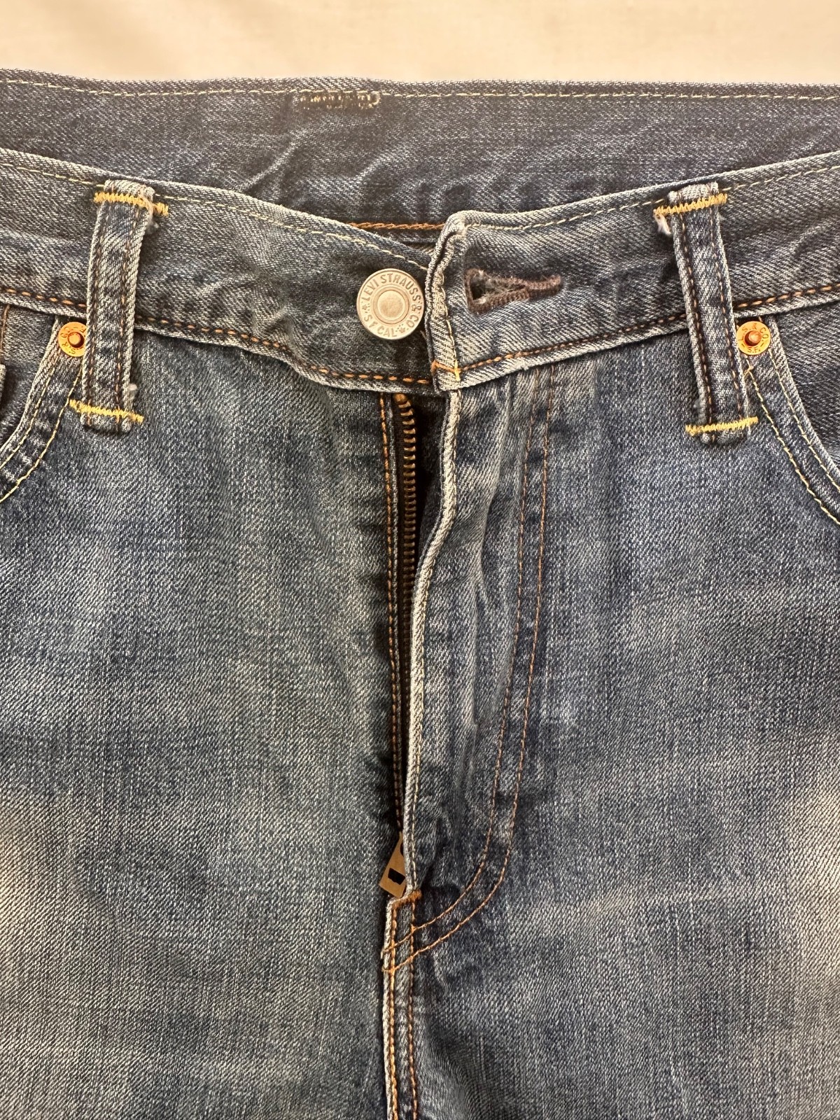 Levi’s 508 Men’s Classic Straight Leg Jeans Blue Denim Size W33 L34