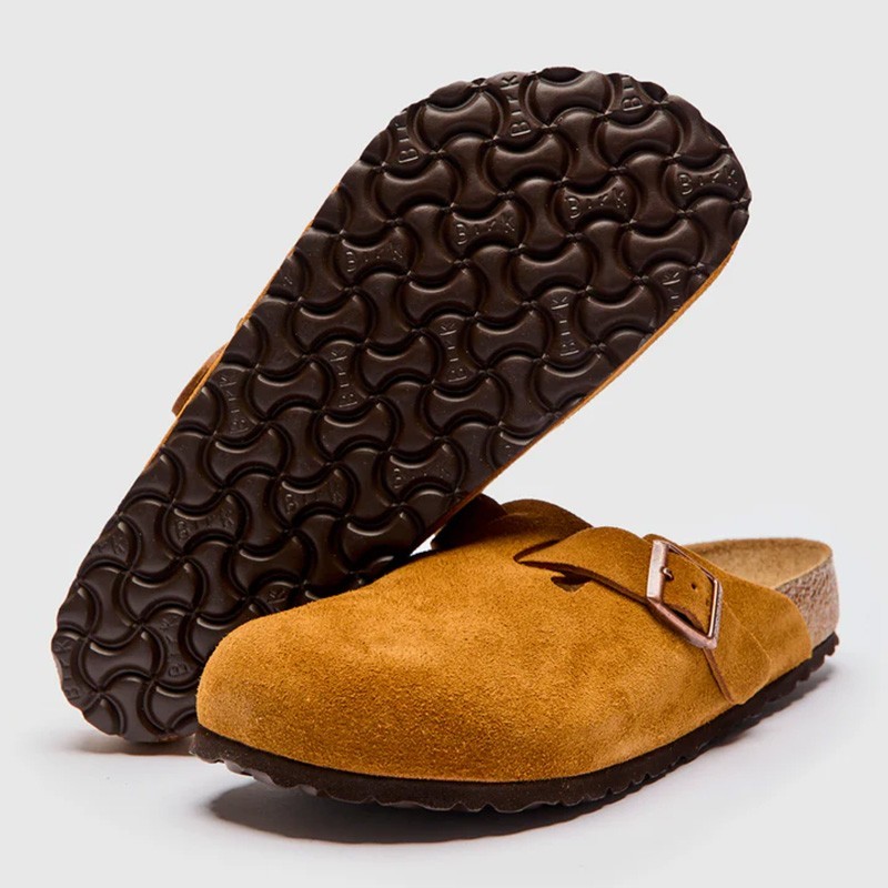 Birkenstock Boston Soft Footbed Suede Leather Mink Unisex Shoes Select Size