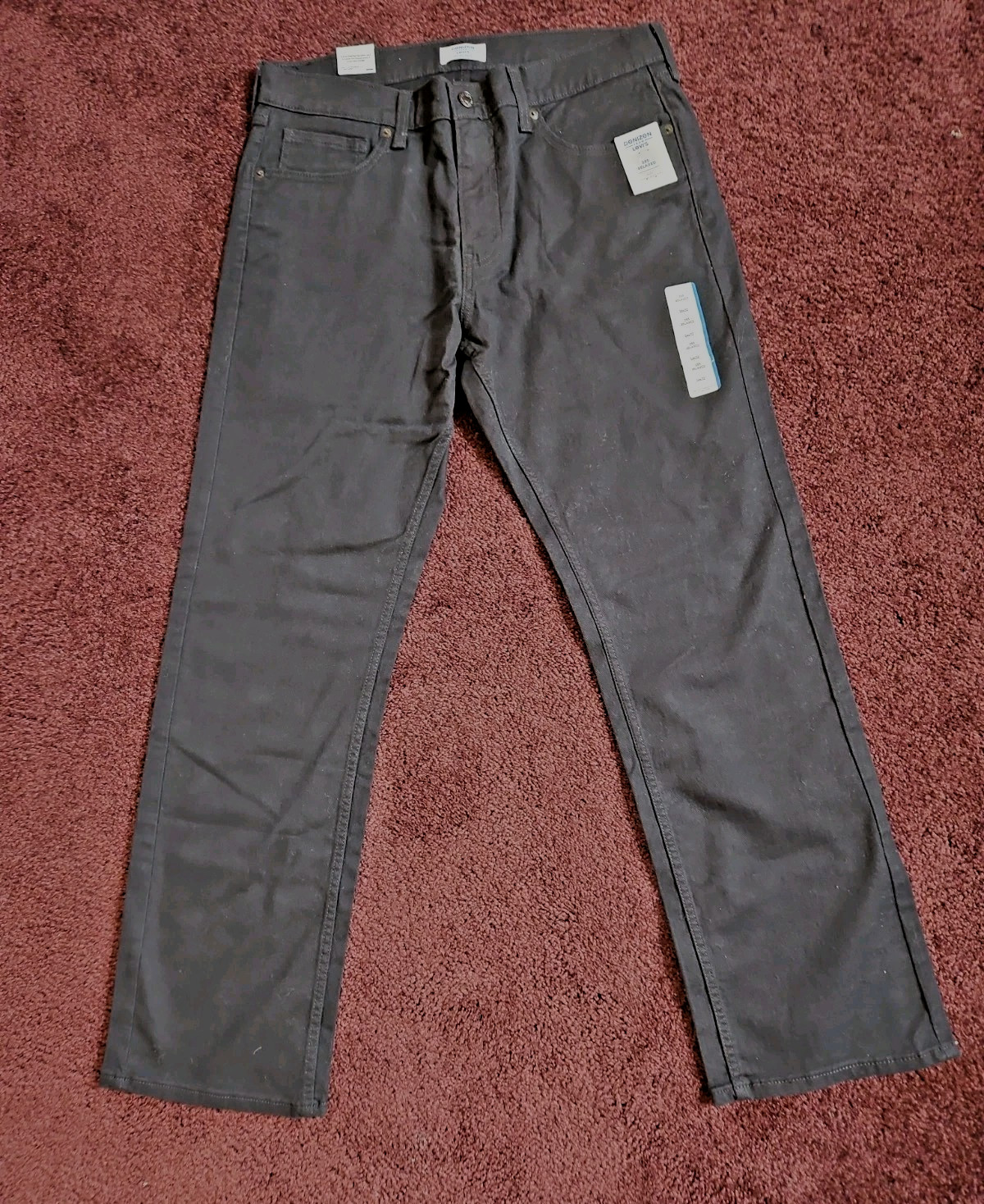 Levi Denizen Jeans Mens 34×32 Black Stretch Denim Pants 285 Relaxed