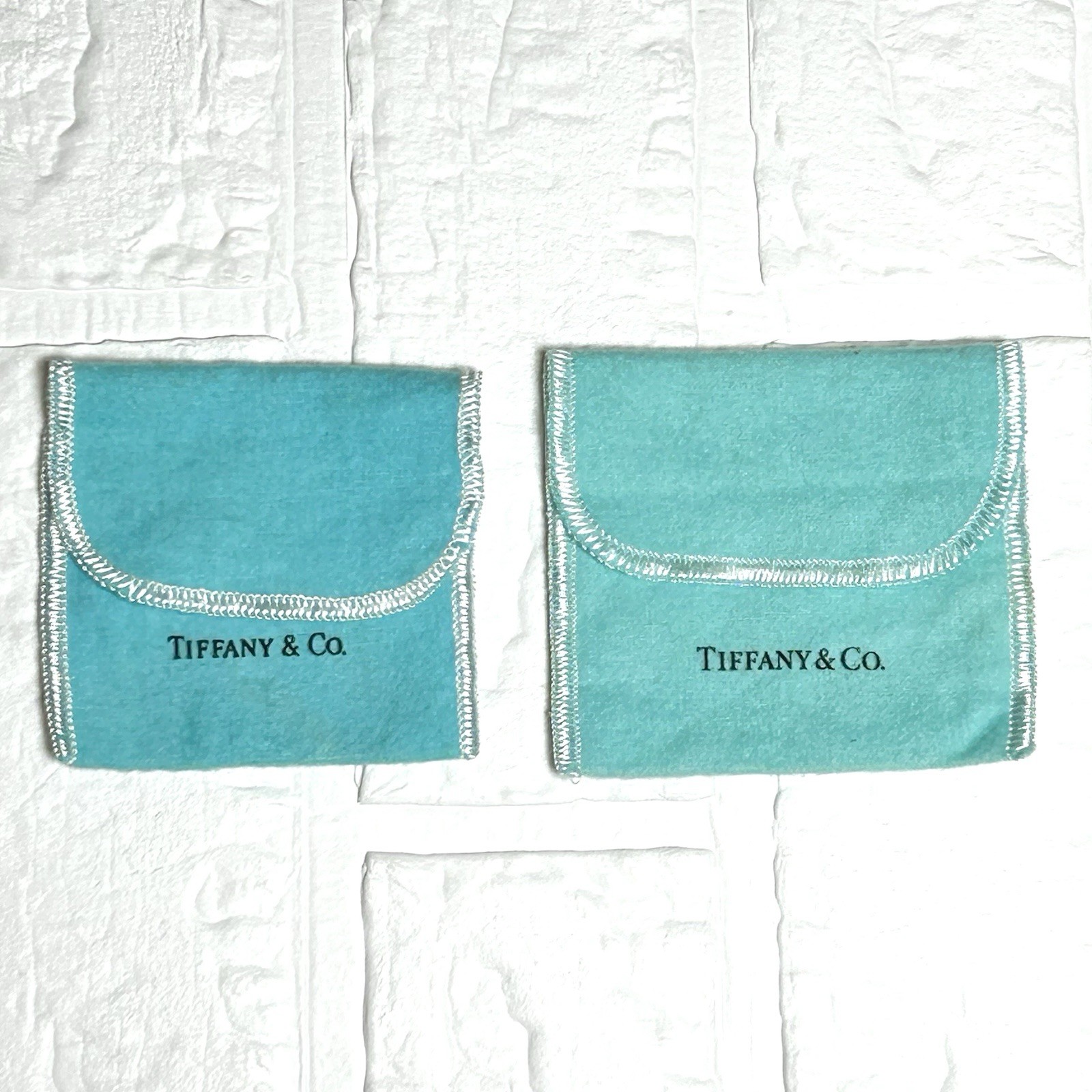 Tiffany & Co. Authentic Jewelry Dust Bag & Small Empty Box Set