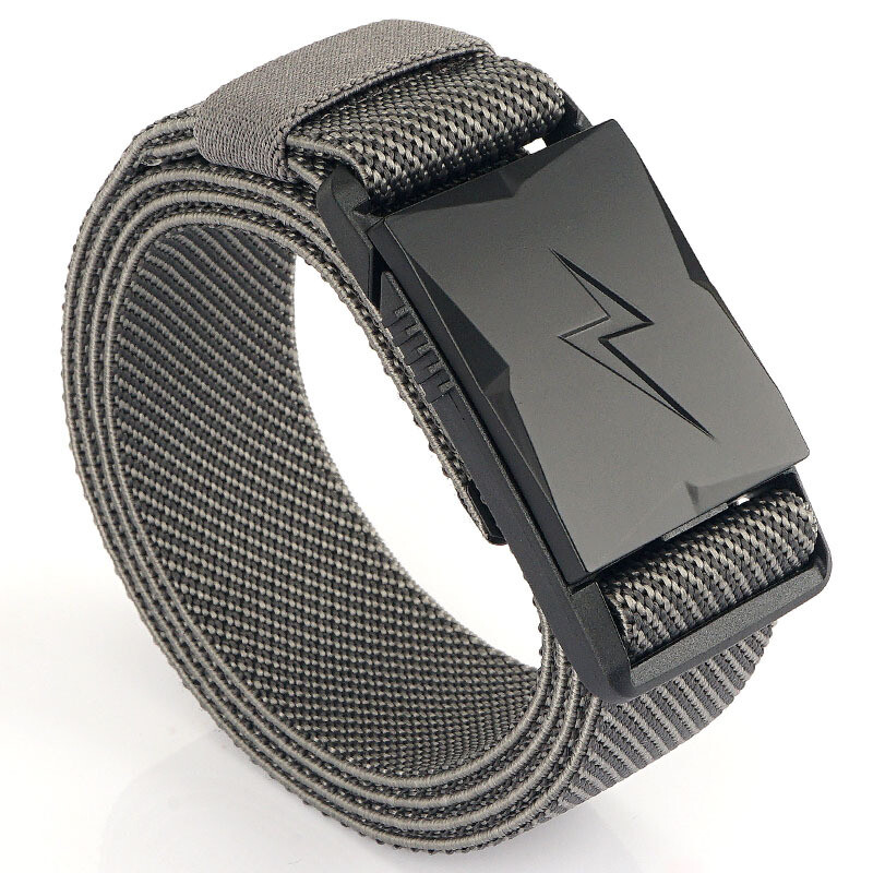 Light Designer Belts for Men Quick Release Magnetic Buckle Tactical Belt Elastic