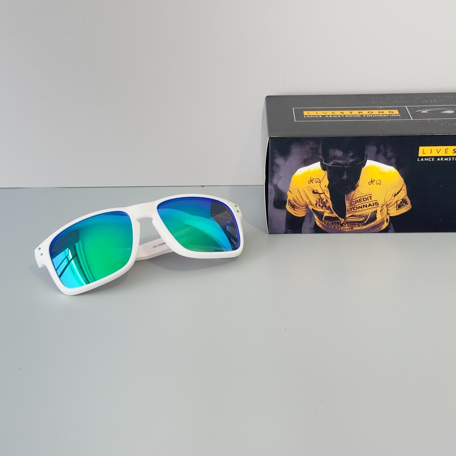 Oakley Holbrook XXL OO9487 Sunglasses White Frame Green Lenses Unisex