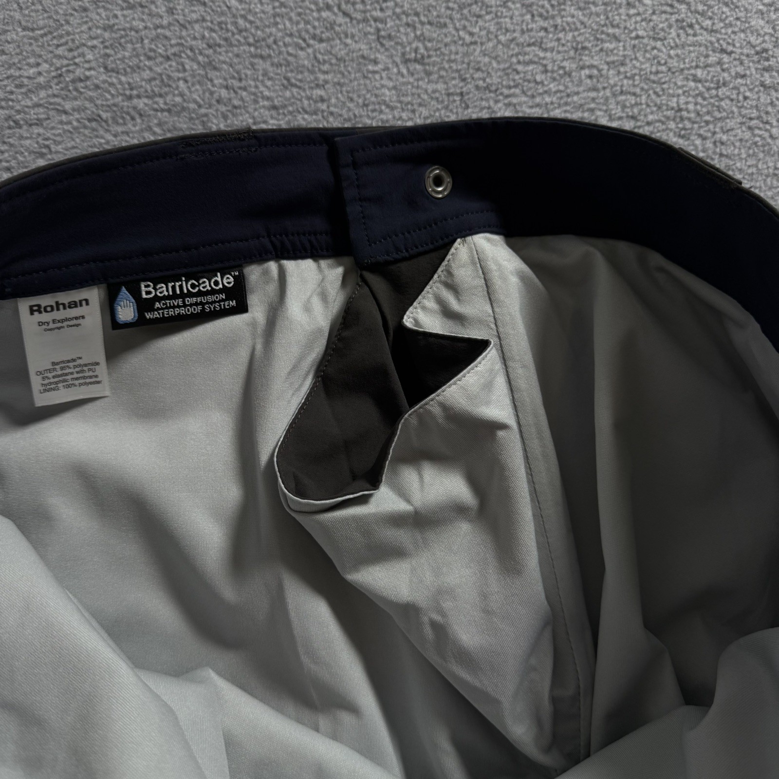 Rohan Men’s Barricade Cargo Trousers Waterproof Stretch Outdoors Hiking Sz. 34