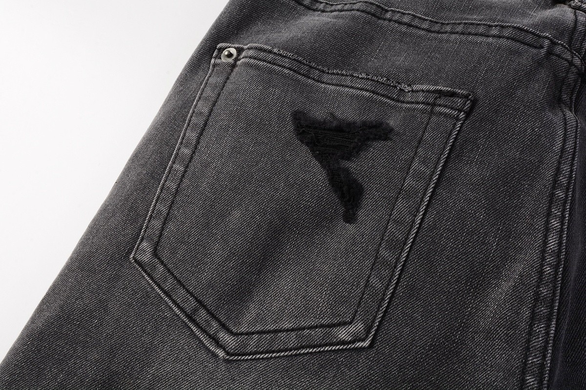 NEW KSUBI Men’s Black Letter Printing Ripped Pants High Street Fashion Jeans NEW