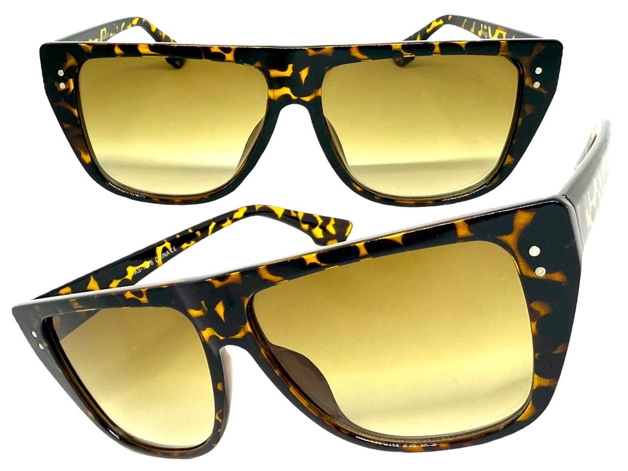 Classic Elegant Vintage Retro Style Light Tint Lens SUNGLASSES Tortoise Frame
