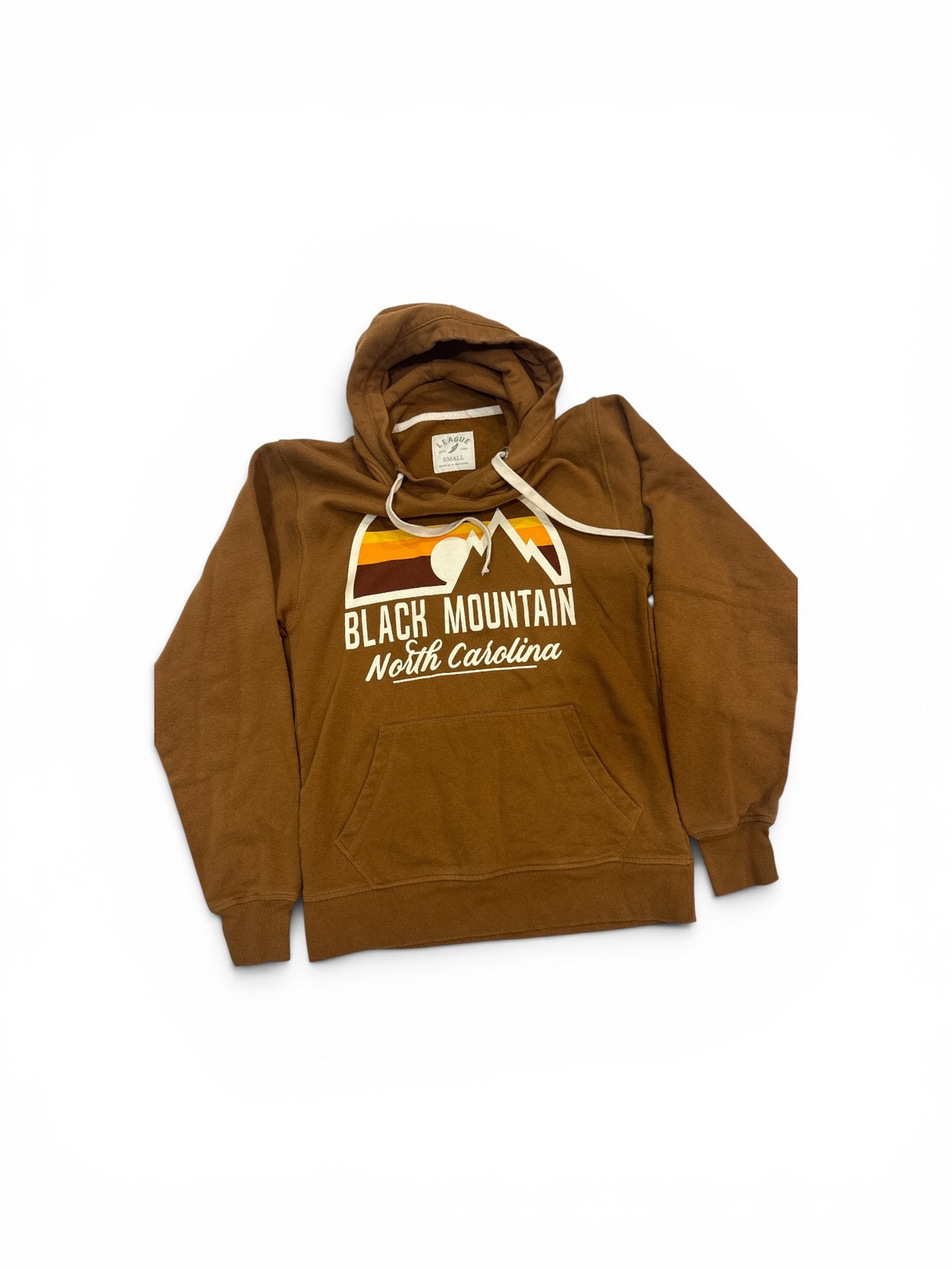 Mountain Hardwear Pine Peak Men’s Hoodie Gold Size SMALL Organic Cotton