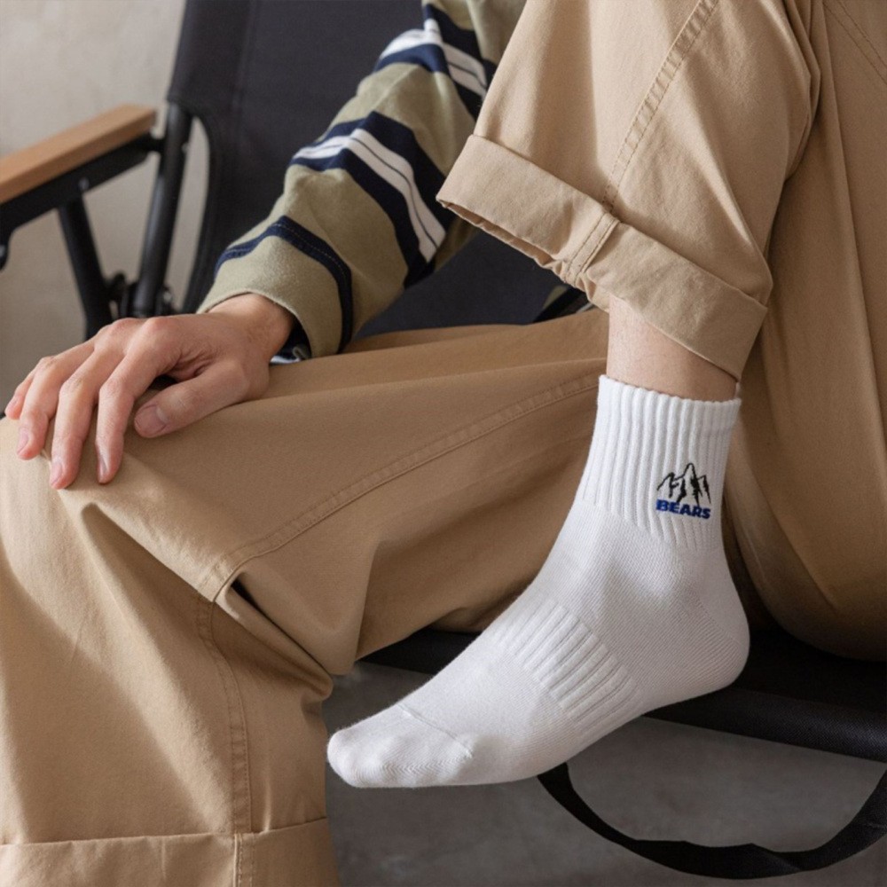 5 Pairs Men’s Mid-Tube Socks Comfortable & Breathable Mid-Tube Socks