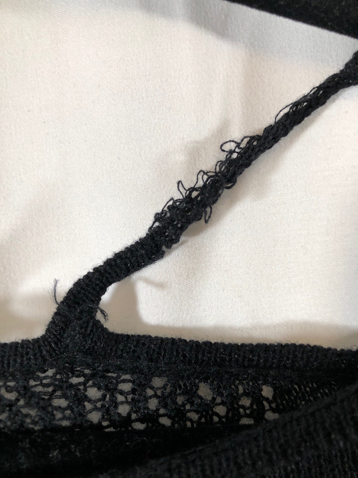 EUC $108 Free People Echo Stitch Cold Shoulder Sweater Black [ Small ] #1902