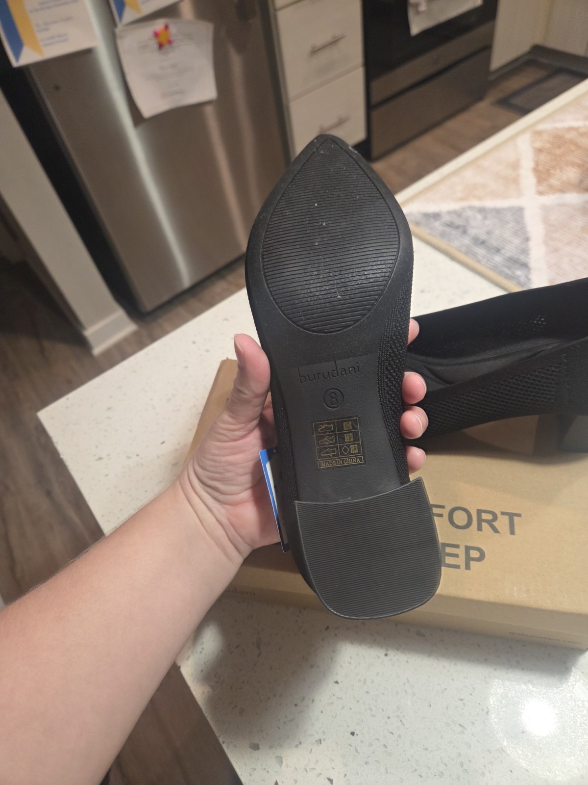 Burudani Women’s Black Heels Size 8 Brand New