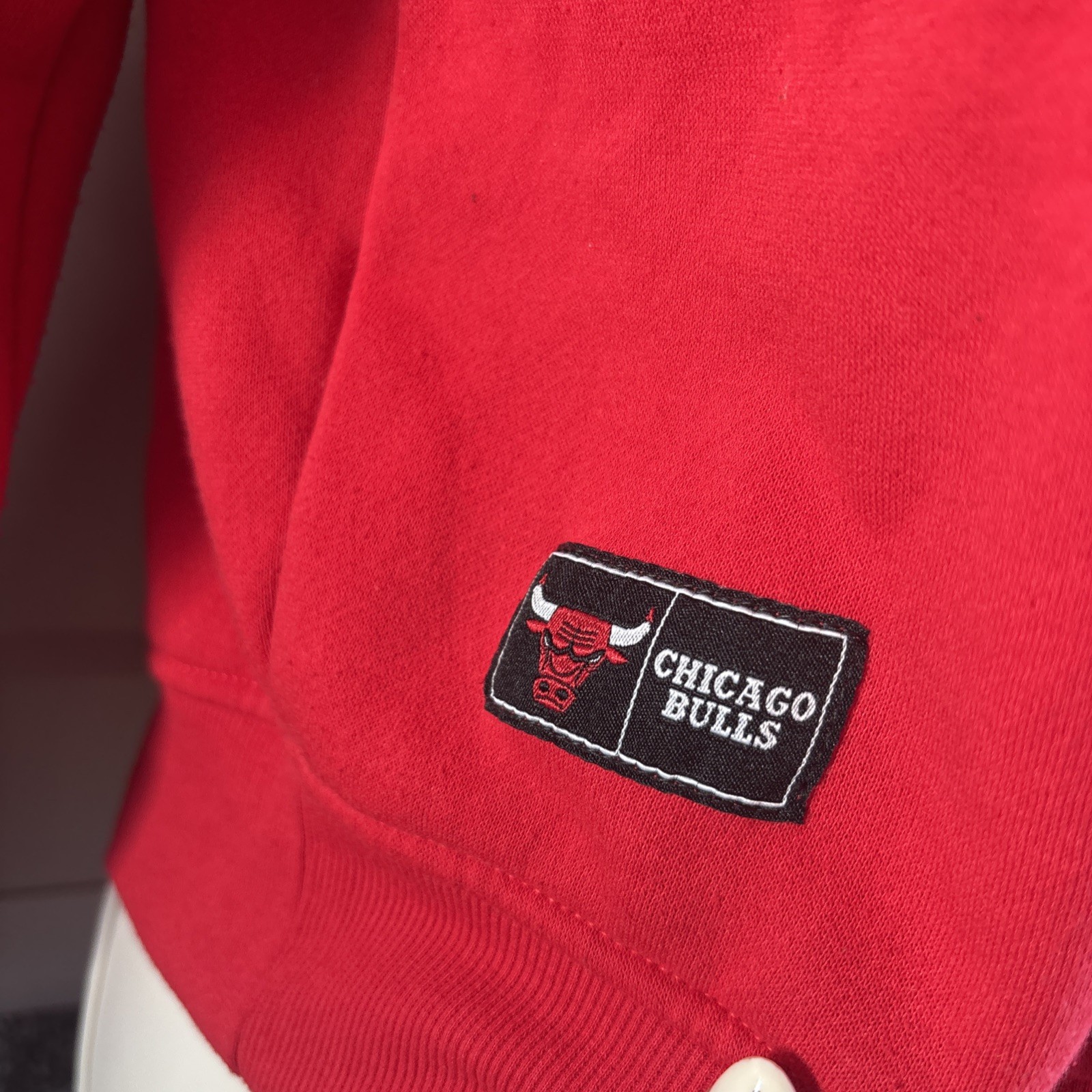 NBA Chicago Bulls Cropped Red full zip hoodie Size 2XS