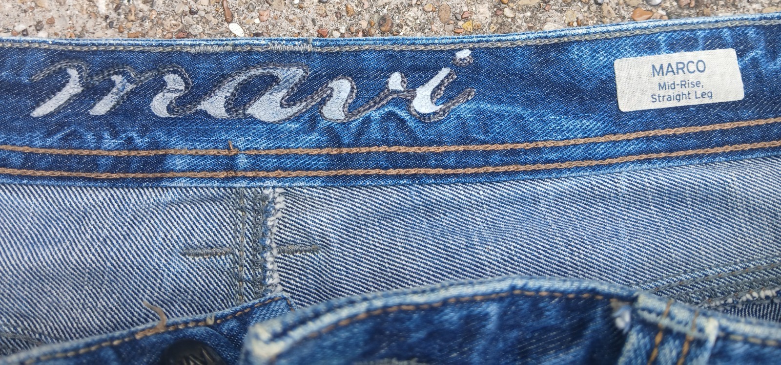 Mavi Marco Mens Midrise Straight Leg Jeans 34 × 32