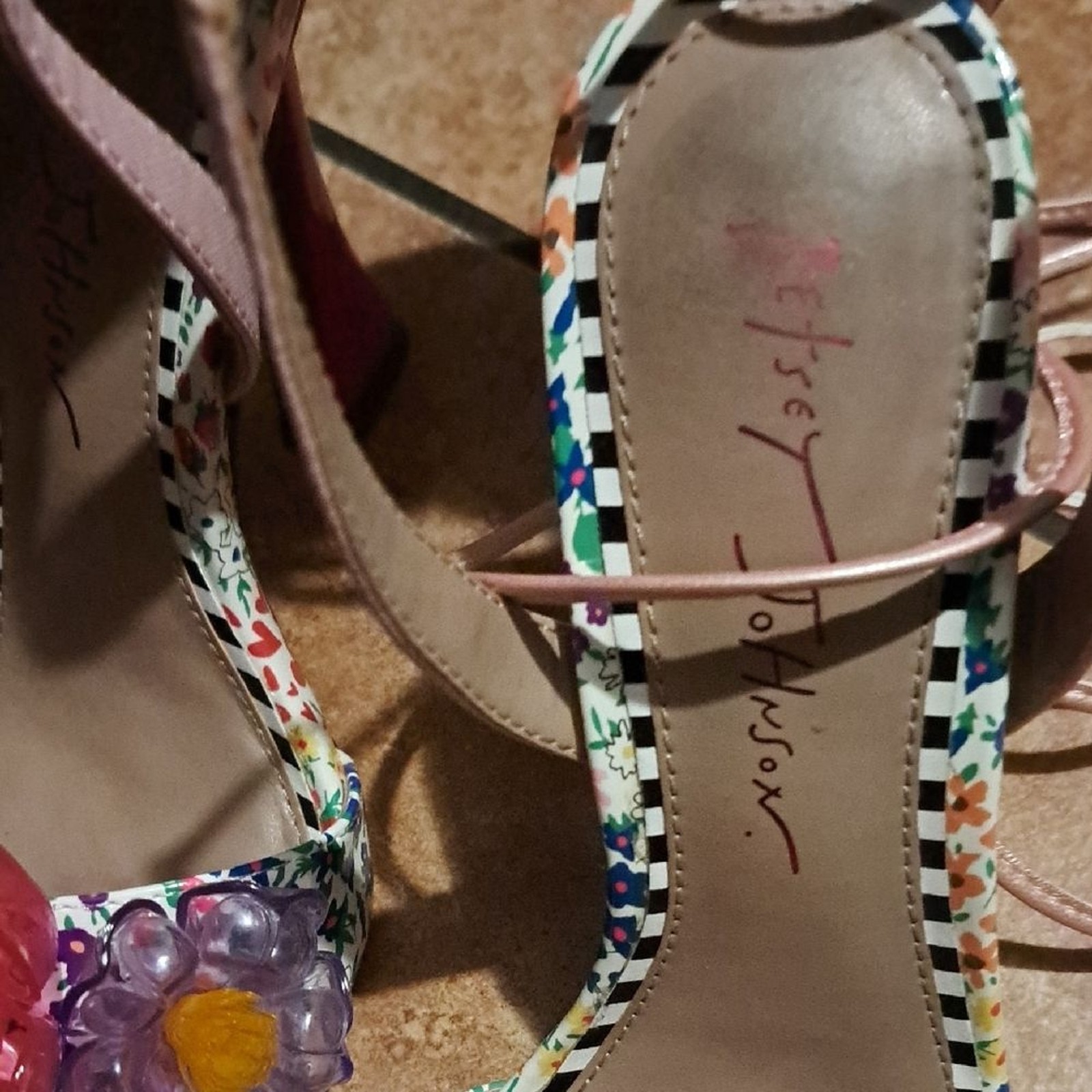 Betsey Johnson Multicolor Floral Heels