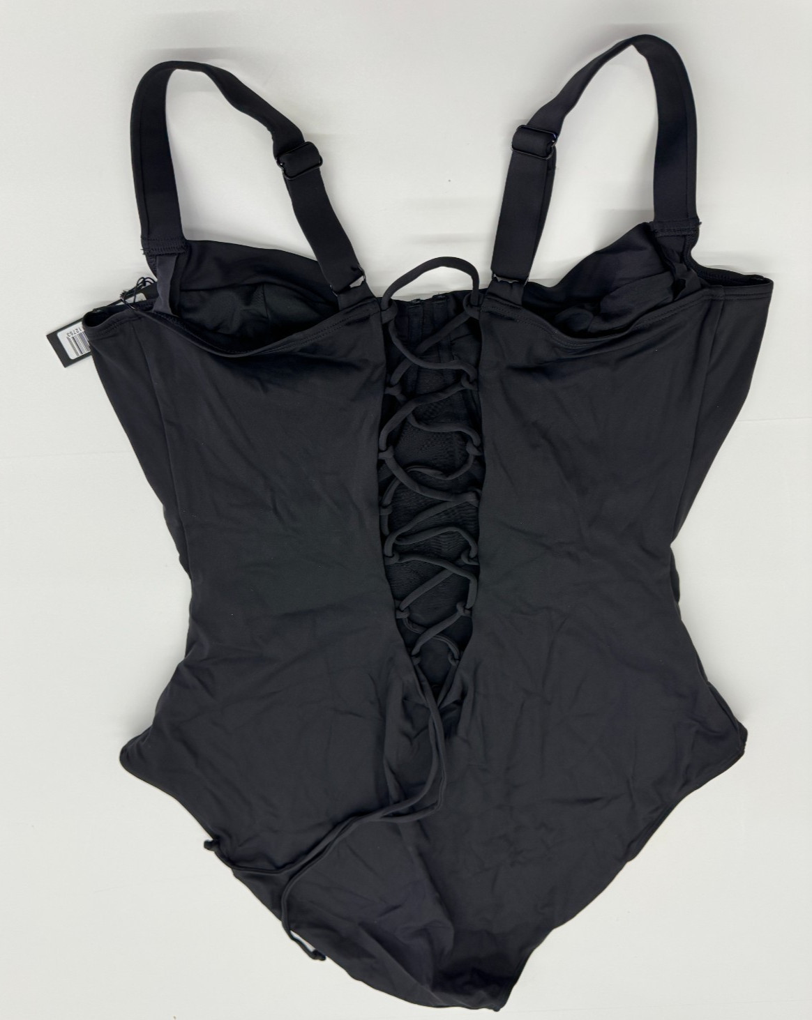 TA3 LIFTY ONE PIECE SWIMSUIT BLACK UNDERWIRE SIZE MEDIUM M REG/LONG D/DD CUP NEW