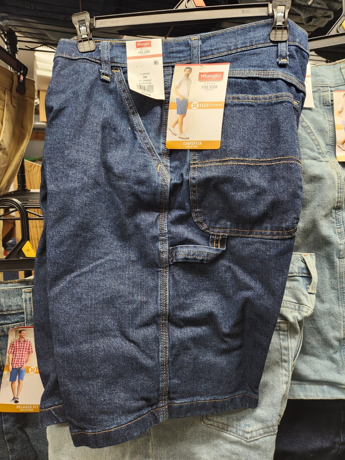 Wrangler Relaxed Fit Jean Shorts New