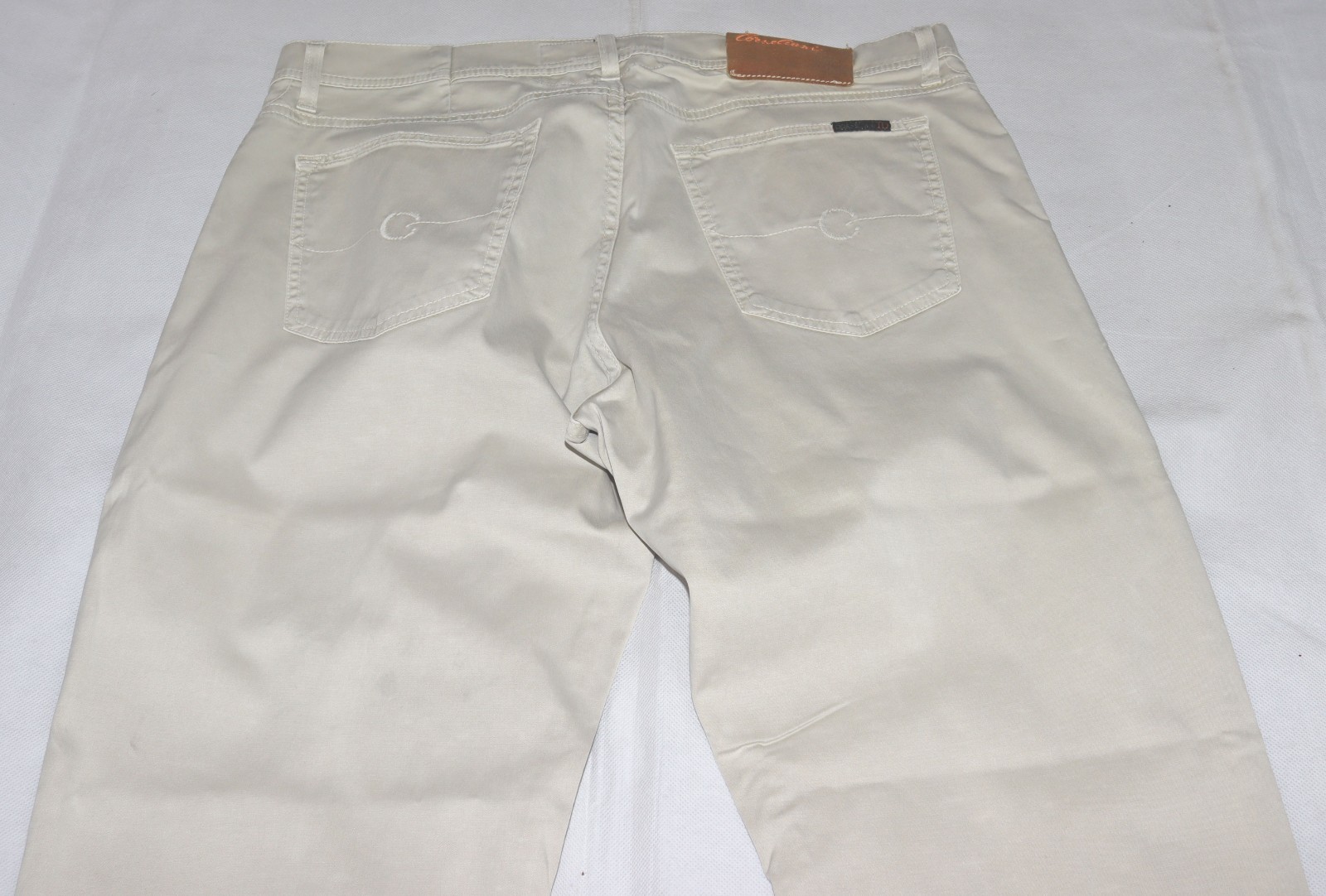 Corneliani ID Luxury Denim Men’s Chino 5 Pocket Straight Made In Italy Size 38