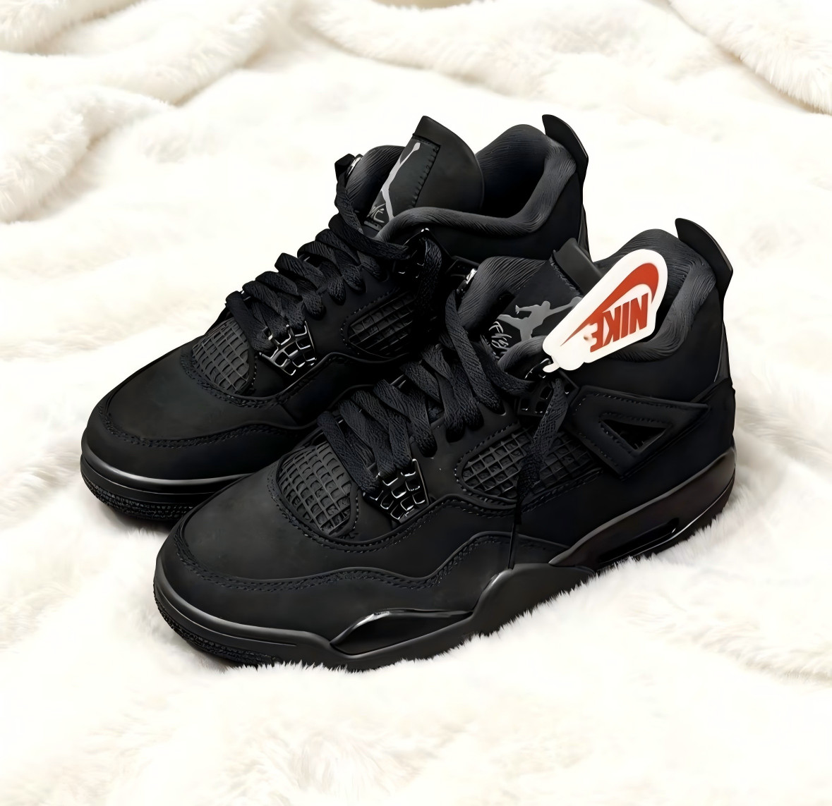 Jordan 4 Retro Black Cat 2025 Men’s Mid Top Basketball Shoes Size 7-12