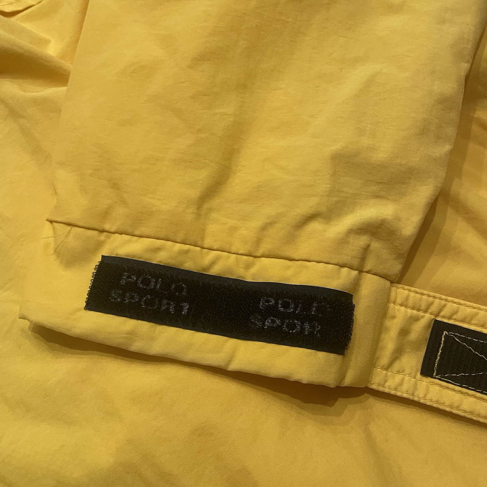 Polo Ralph Lauren Sport Jacket Windbreaker Sailing Yellow 90s Vintage Mens L