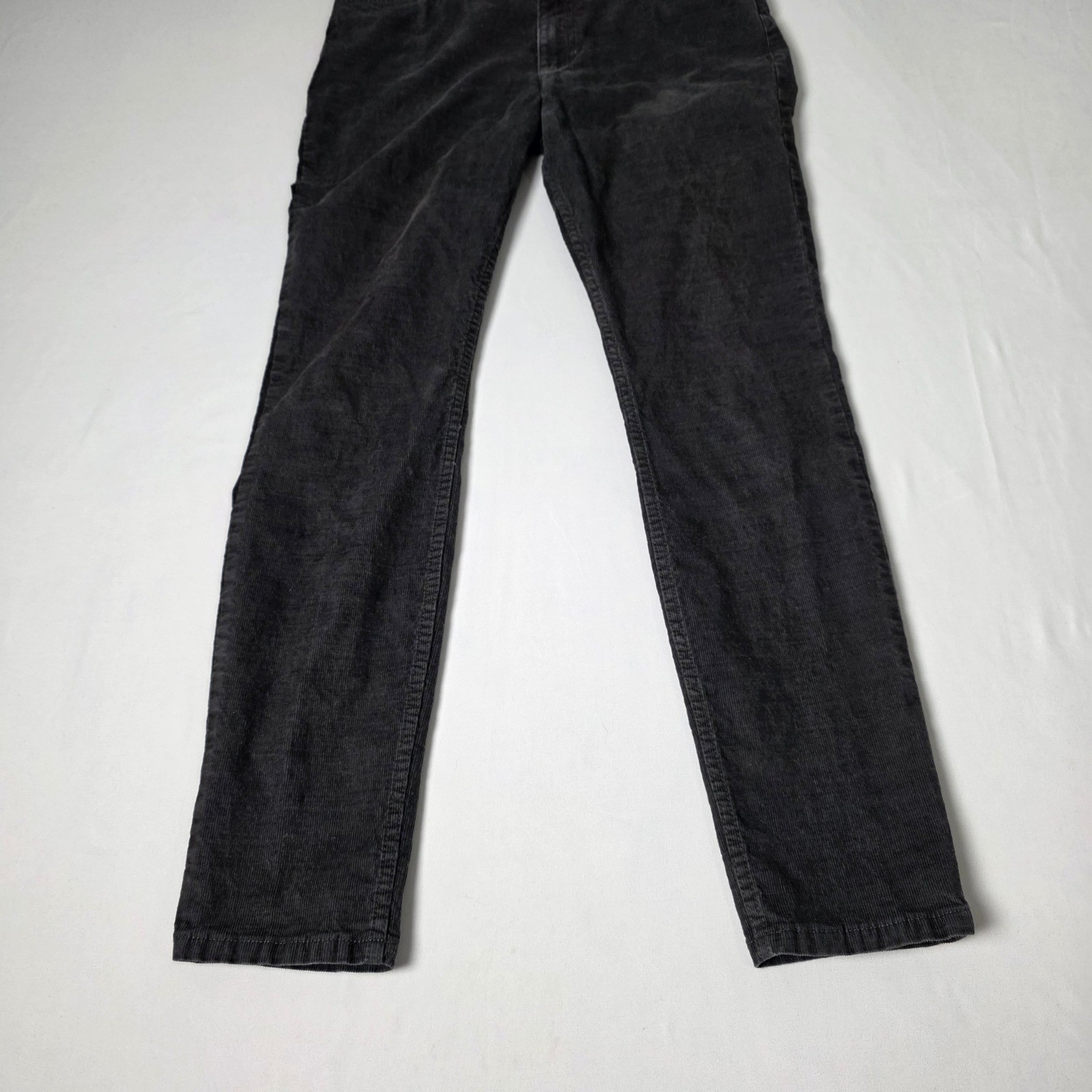 Toad&Co Corduroy Pants Womens 8 Charcoal Grey Organic Cotton Hemp Straight Leg
