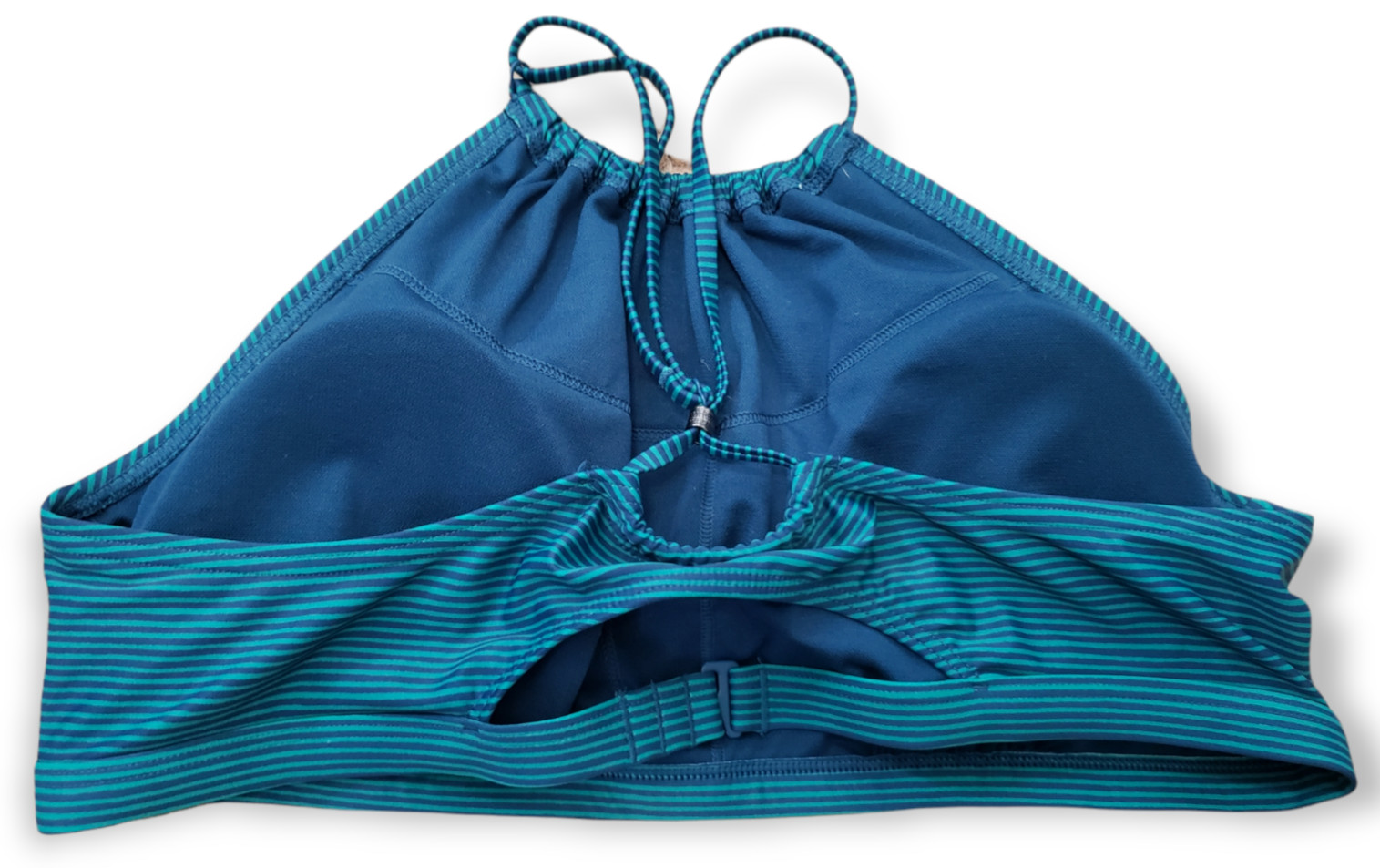 PrAna Brina Bikini Top Women’s XL High Neck Green Swimwear Swimsuit Bathing Suit