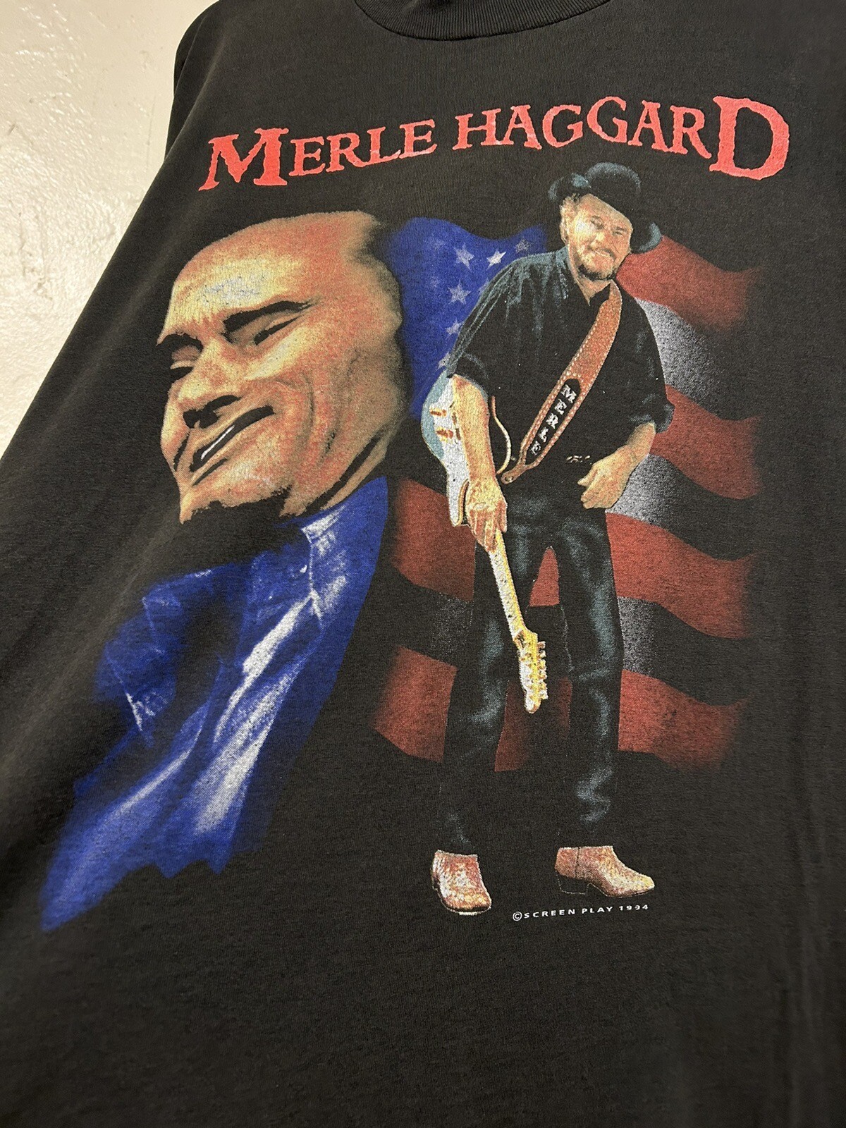 Vintage 1994 Merle Haggard Legend Tour Shirt Tee XL Country 90s George Jones