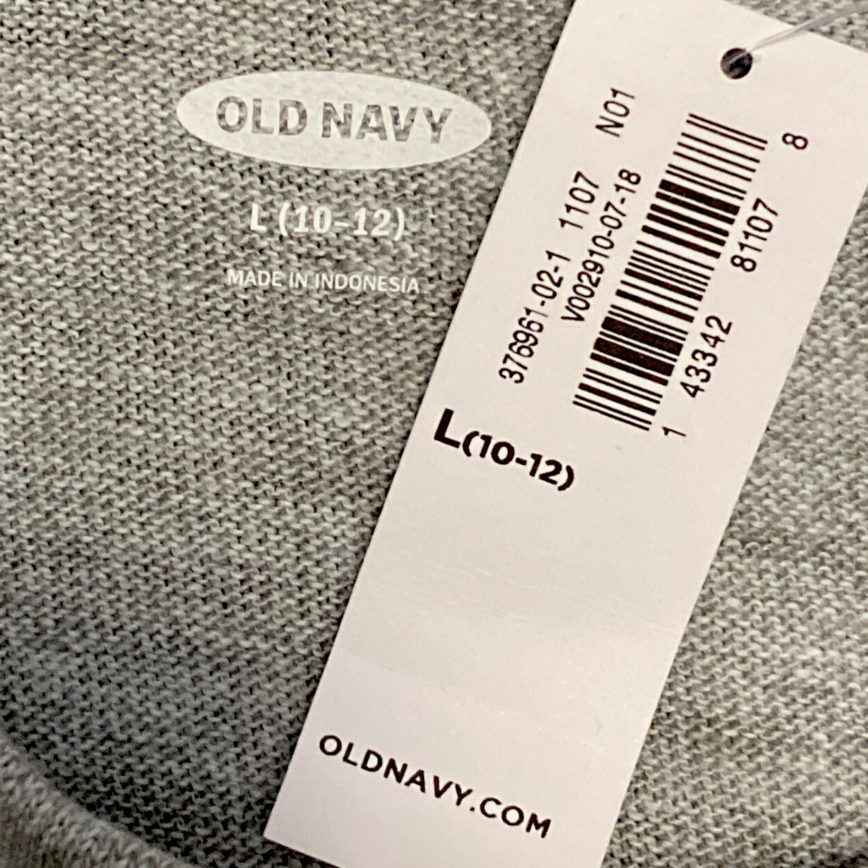 Old Navy Boys Sweater Size Large (10-12) Gray – Black1 Pocket NWT LBB76