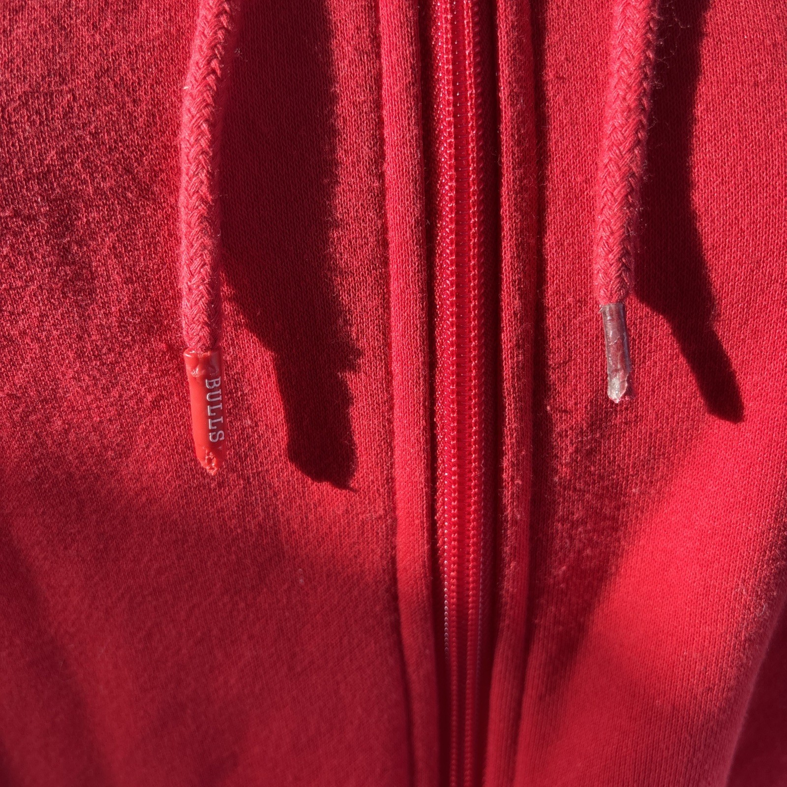 NBA Chicago Bulls Cropped Red full zip hoodie Size 2XS