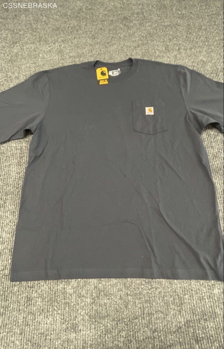 Carhartt Men’s K87 Heavyweight Loose Fit Short Sleeve Pocket T-Shirt Blue XL NWT