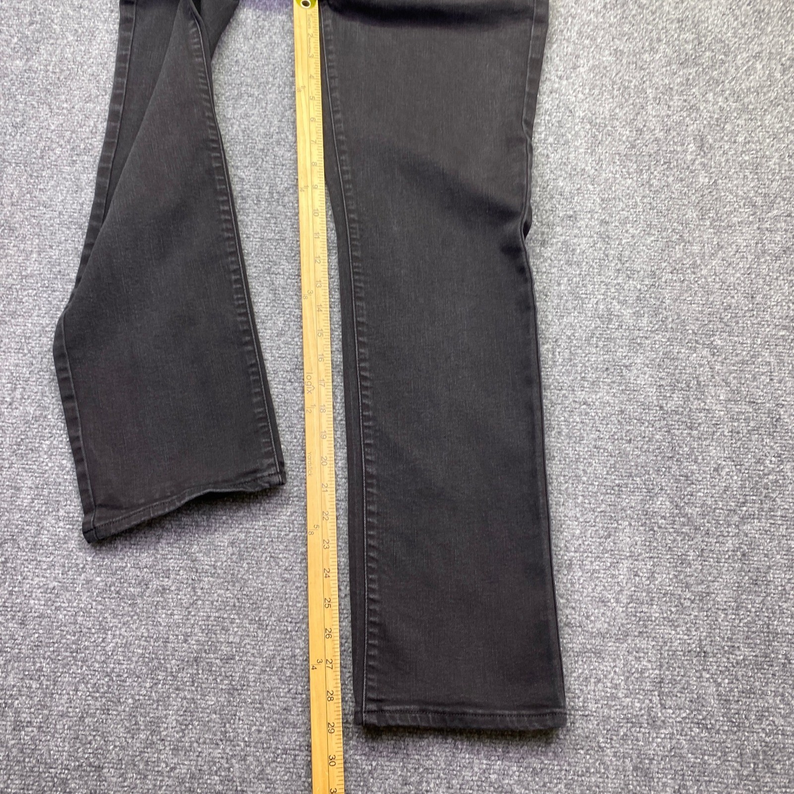 Levis 314 Shaping Straight Jeans Womens 29 Black Denim Stretch Grunge Preppy
