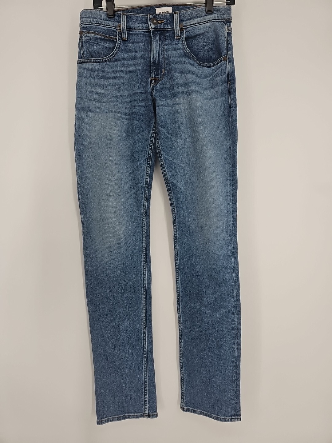 NWT Hudson Mens Blake Slim Zip Fly Straight Leg Jeans Size 34 Tracker Wash
