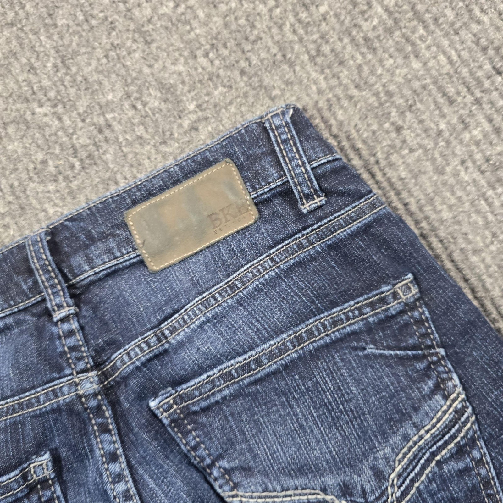 BKE Alec Jeans Mens 29×32 Blue Medium Wash Slim Straight Stretch Denim Pockets