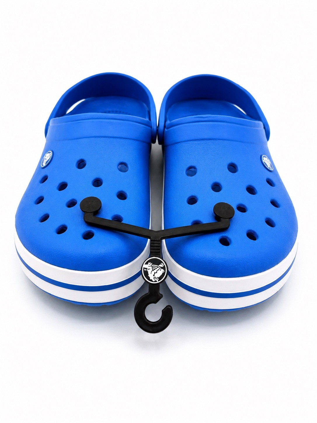 New Crocs Crocband Clog Ocean White Blue M6 W8 Unisex Comfort Shoes NWT