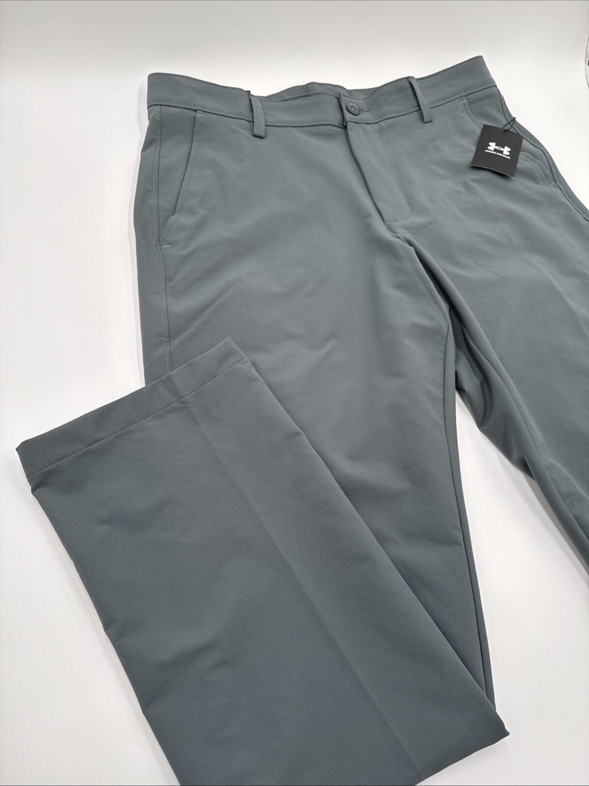 $70 Under Armor Men’s Matchplay Wicking Golf Pants- Pitch Gray- 32W 32L – New