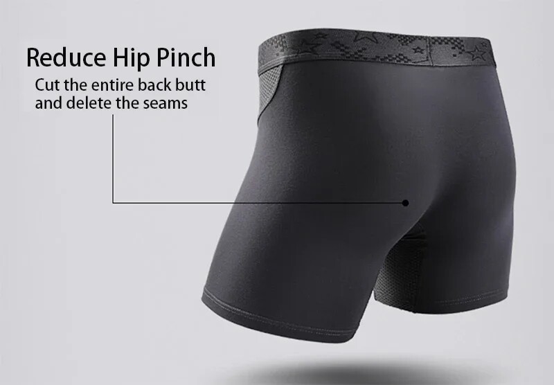 Men’s Boxer Shorts Underwear Underpants Seamless Compression Stretch Knickers US