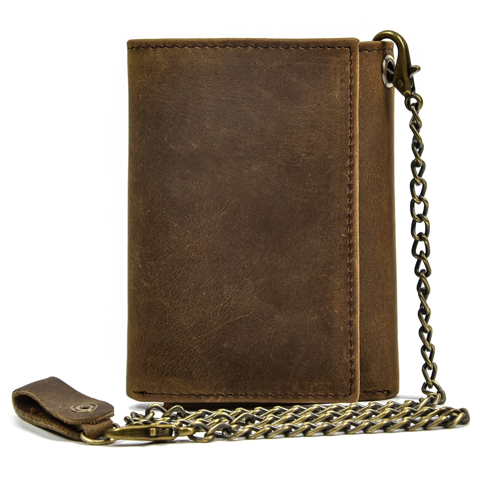 SAIION Genuine Leather Wallets 4.3 inches x 3.1 x 0.6 inches, Brown