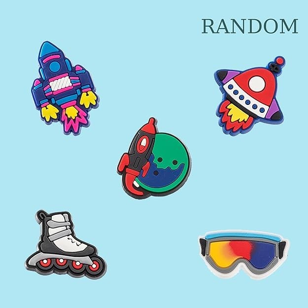 30 Pcs Mixed Pvc Shoe Charms Lot Different Charms Fit For Croc Clog Sandals USA