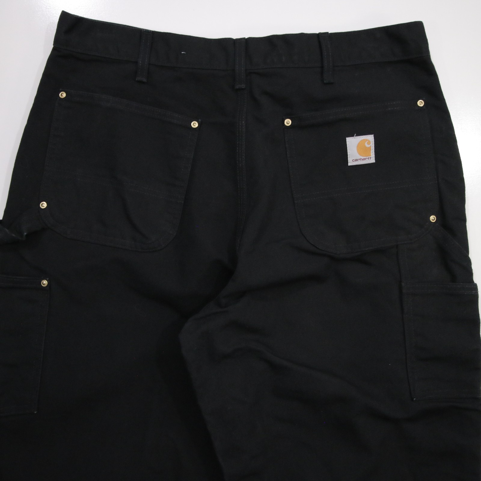 Carhartt Pants Mens 36×34 Black B01 Double Knee Made In USA Workwear