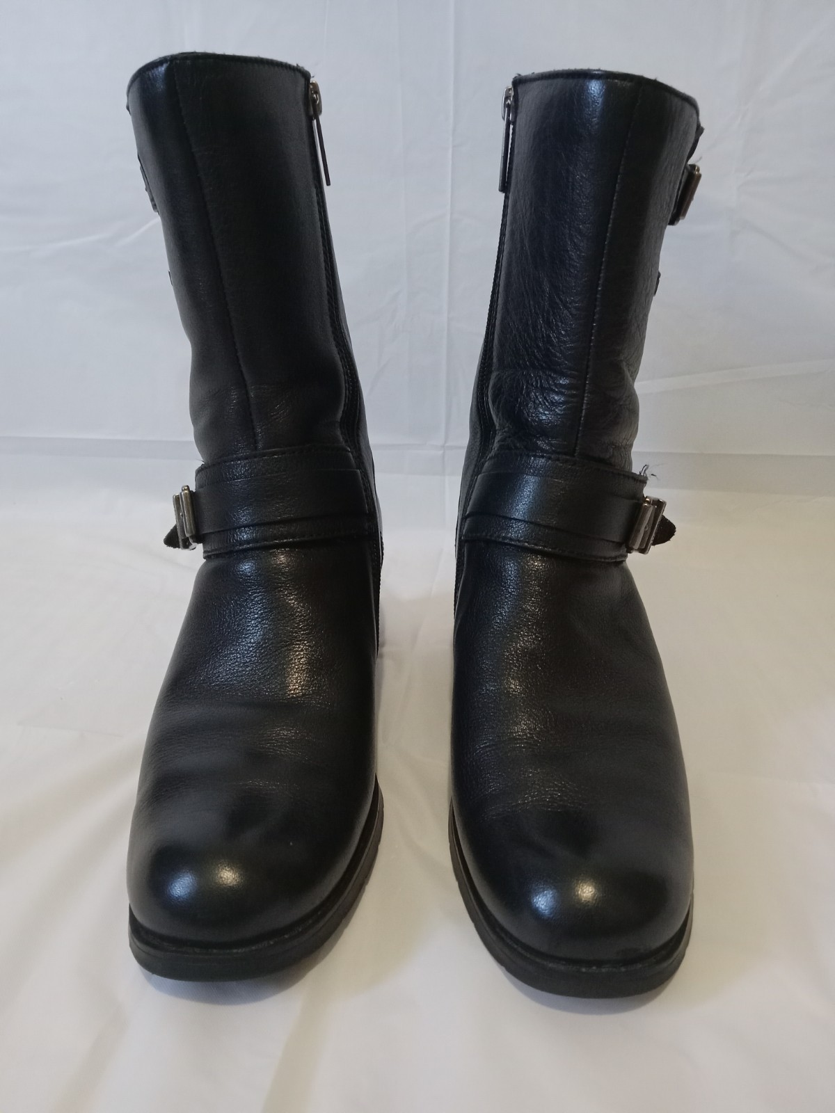 Harley Davidson Black Leather Motorcycle Riding Boots Serita Womens Sz 9 Biker