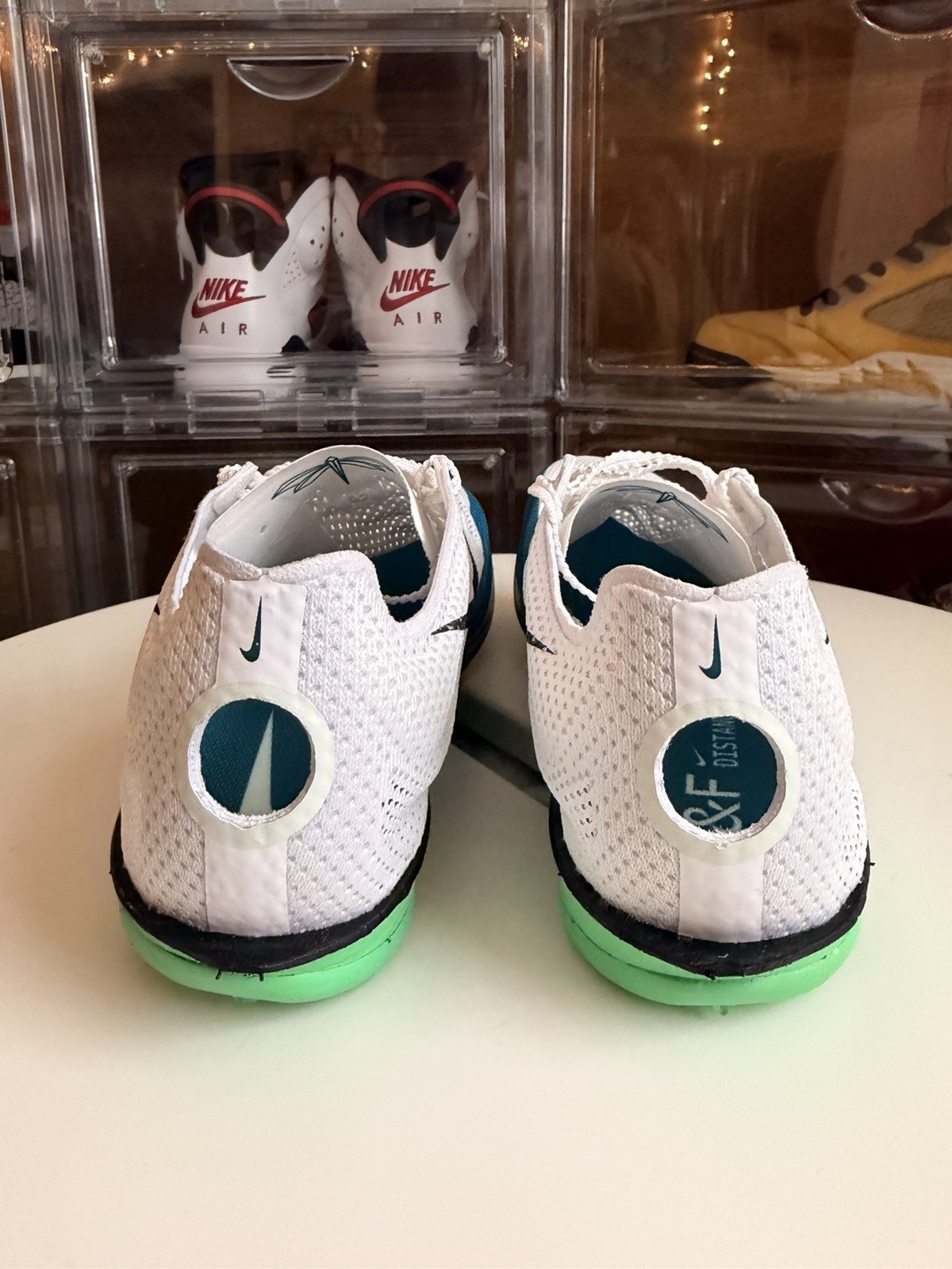 Size 6M (7.5W) Nike ZoomX Dragonfly 2 Elite Track Spikes White Spruce FZ9315-102